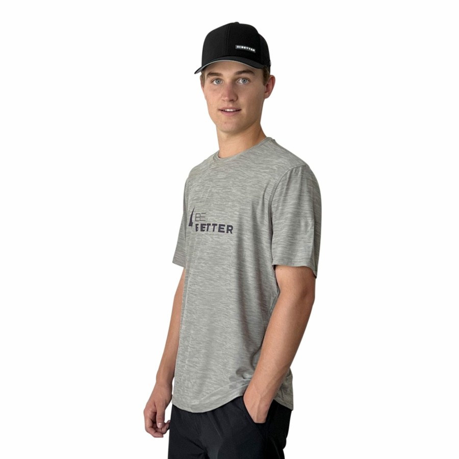 Apparel BRUCE BOLT Premium Tees | Short Sleeve "Be Better" Supersoft Grey Tshirt