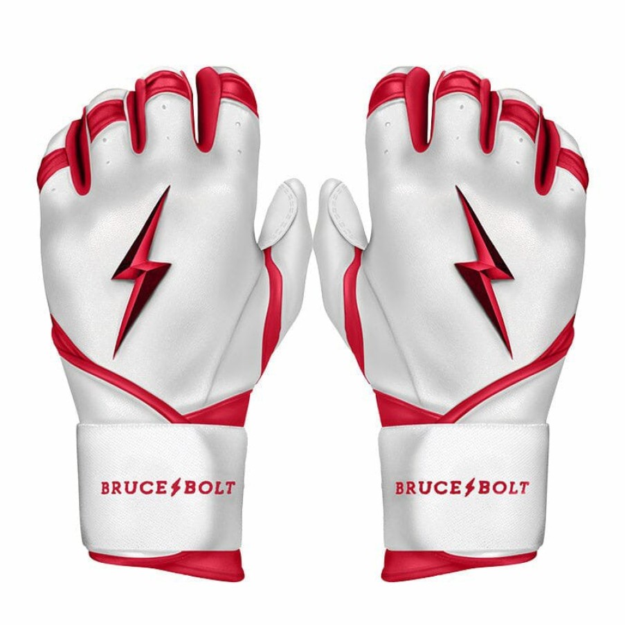 Sports BRUCE BOLT Batting Gloves | Chrome Series Long Cuff Batting Gloves