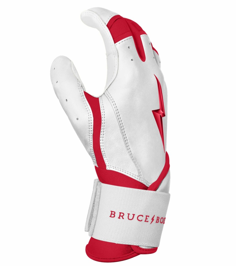 Sports BRUCE BOLT Batting Gloves | Chrome Series Long Cuff Batting Gloves