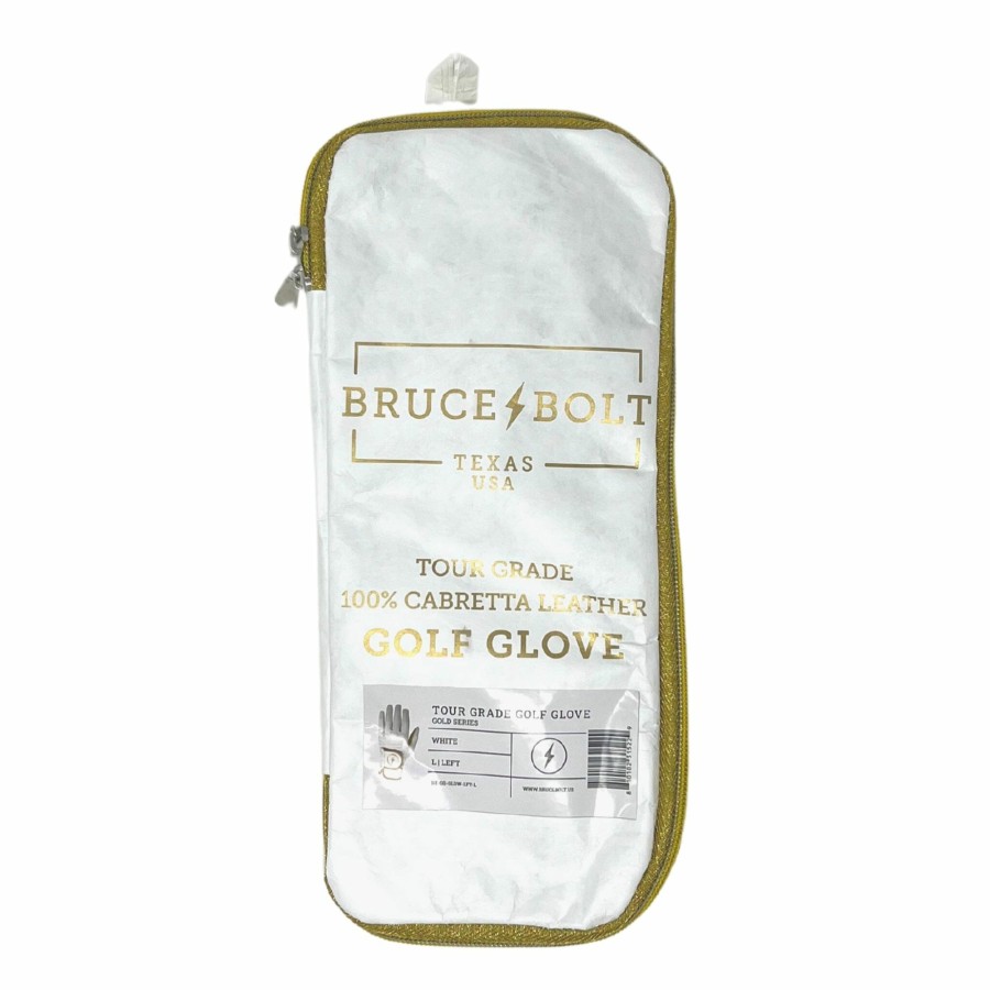 Sports BRUCE BOLT Off-Season Gloves | Gold Series Golf Glove (Left)