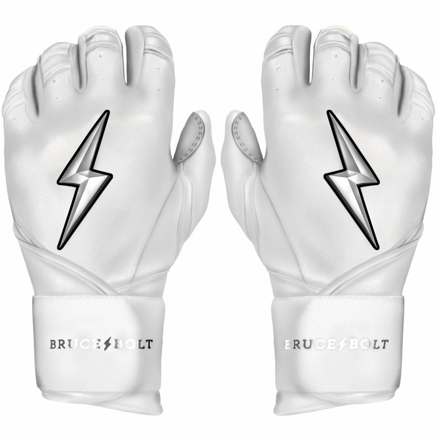 Sports BRUCE BOLT Batting Gloves | Chrome Series Long Cuff Batting Gloves