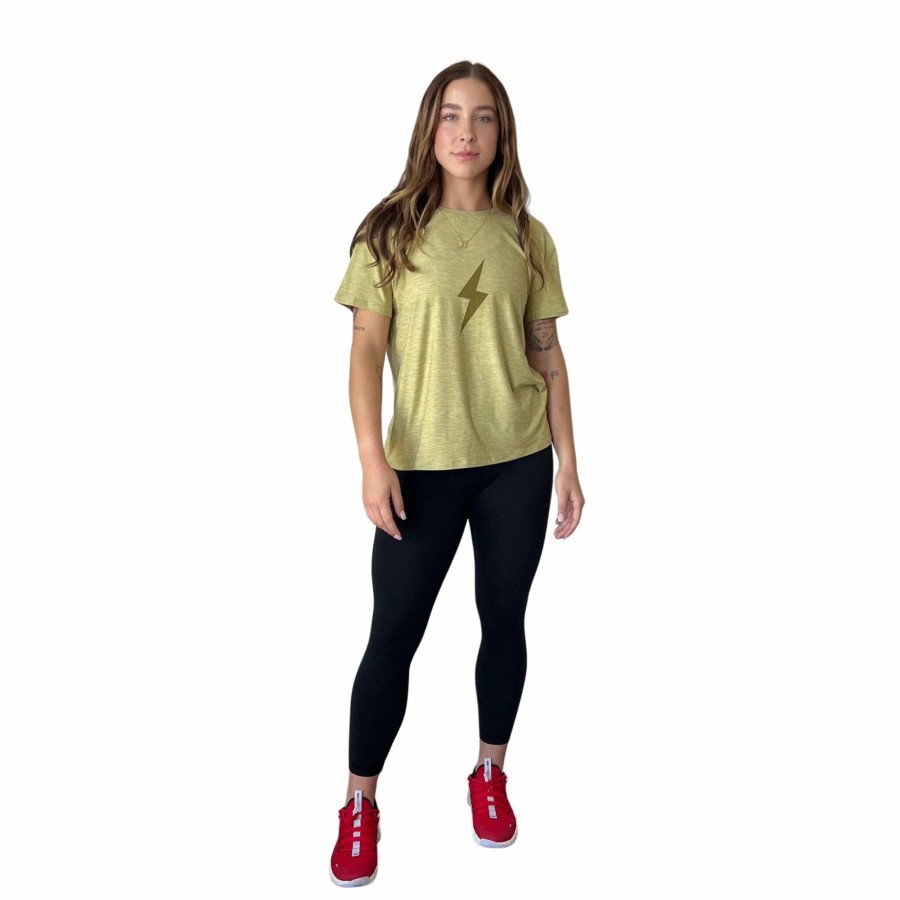 Apparel BRUCE BOLT Premium Tees | Women'S Short Sleeve "Bolt" Supersoft Leek Green Tshirt