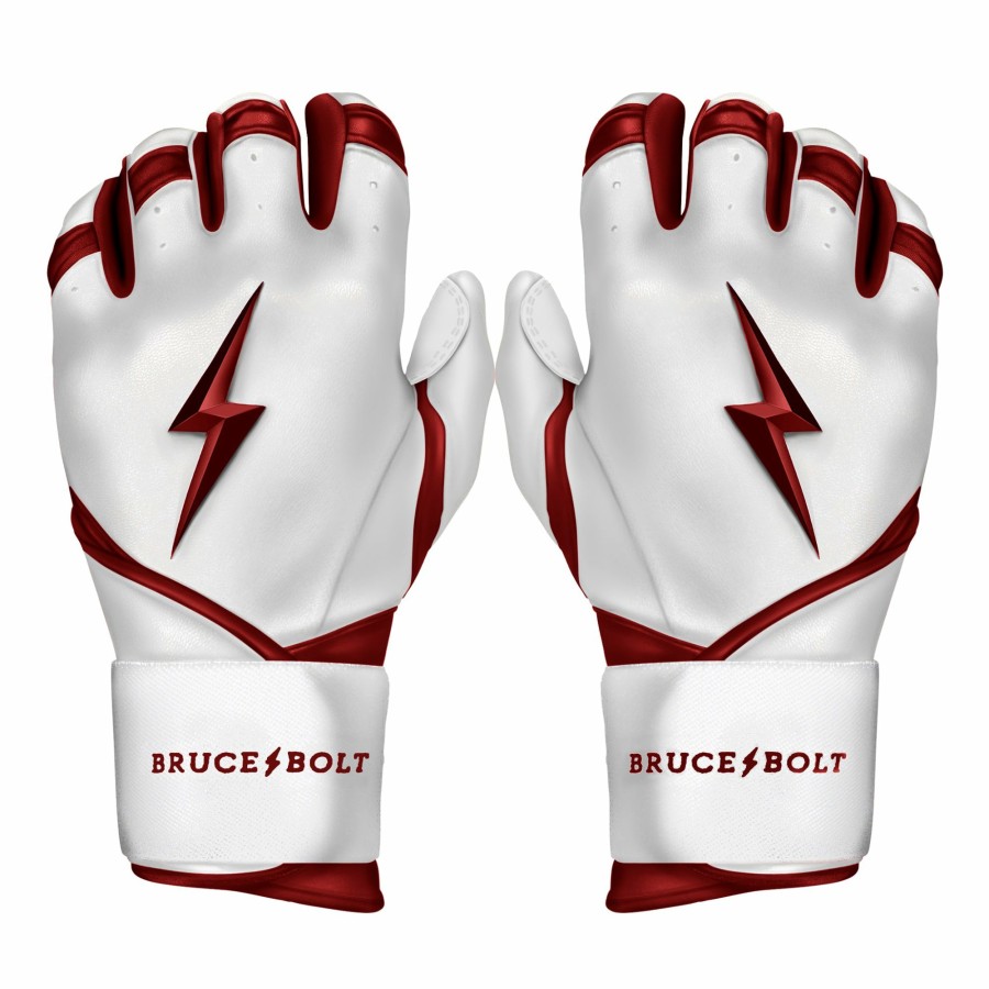 Sports BRUCE BOLT Batting Gloves | Chrome Series Long Cuff Batting Gloves