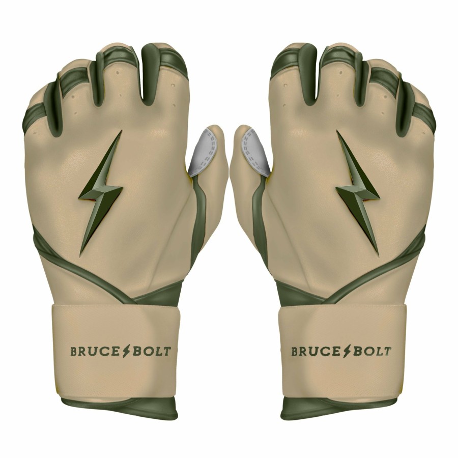 Sports BRUCE BOLT Batting Gloves | Military Series Long Cuff Batting Gloves