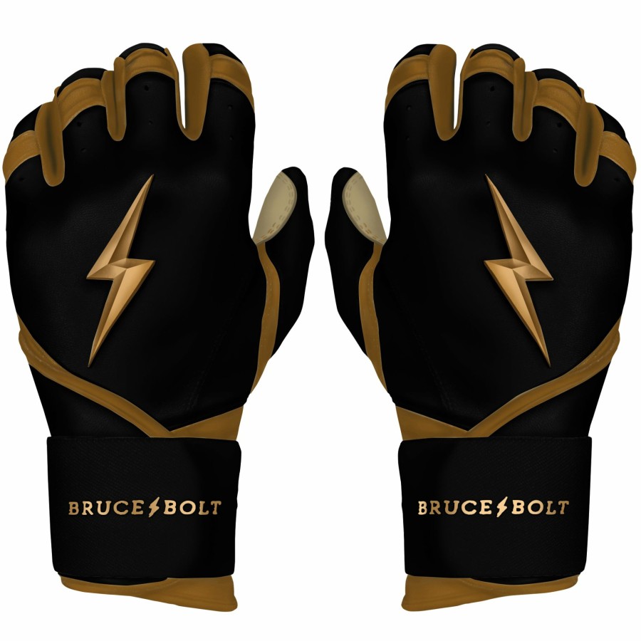 Sports BRUCE BOLT Batting Gloves | Gold Series Long Cuff Batting Gloves