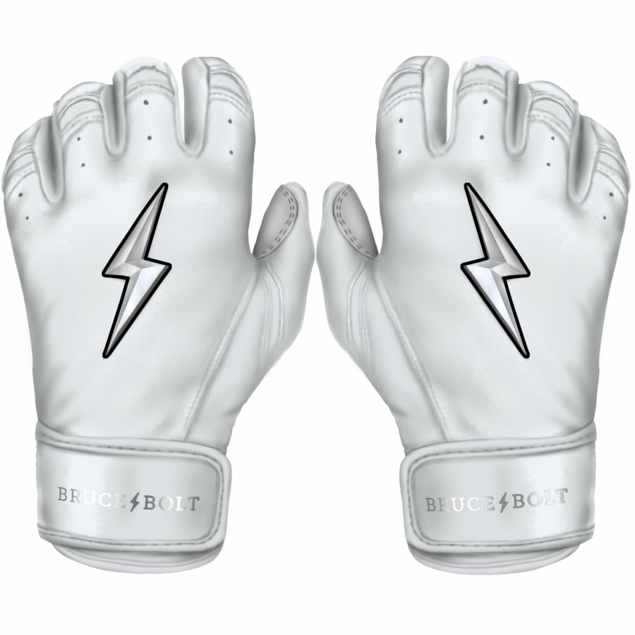 Sports BRUCE BOLT Batting Gloves | Chrome Series Short Cuff Batting Gloves