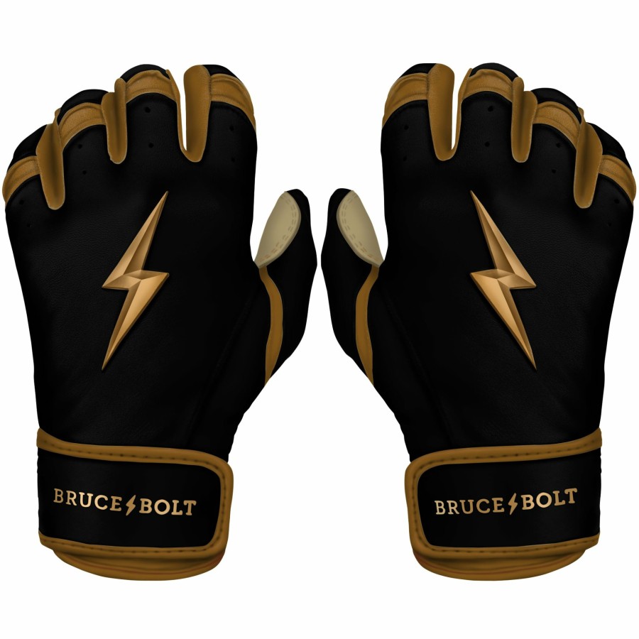 Sports BRUCE BOLT Batting Gloves | Gold Series Short Cuff Batting Gloves