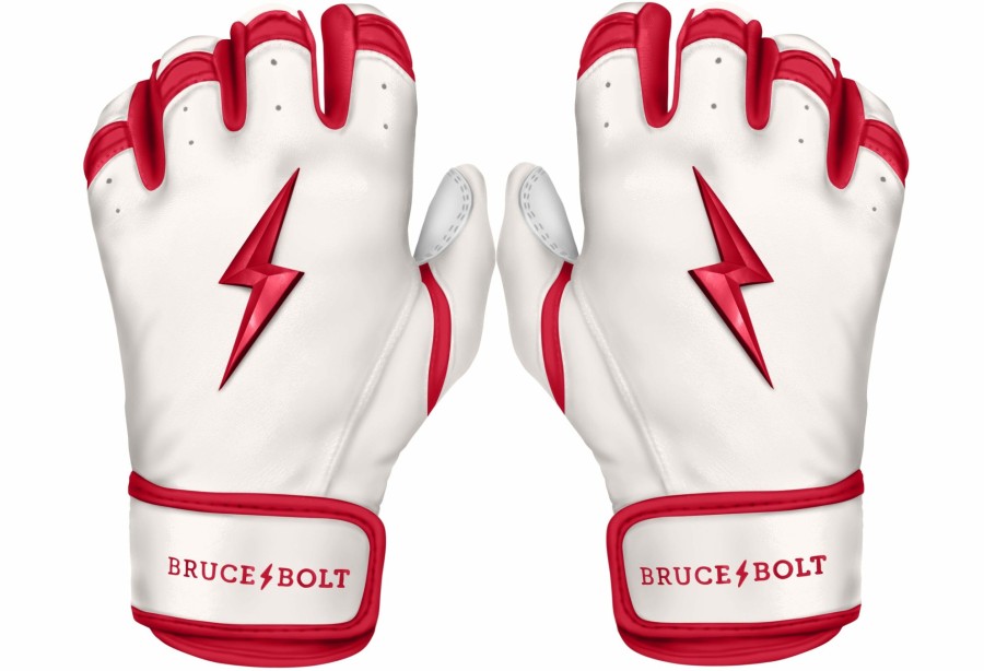 Sports BRUCE BOLT Batting Gloves | Chrome Series Short Cuff Batting Gloves