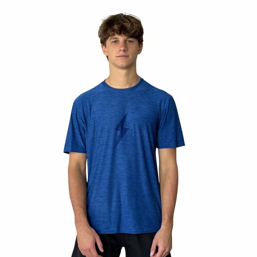 Apparel BRUCE BOLT Premium Tees | Short Sleeve "Bolt" Supersoft Blue Tshirt