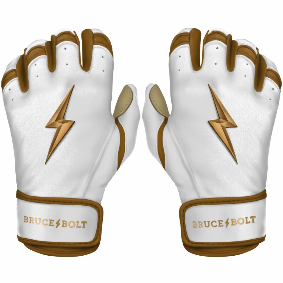 Sports BRUCE BOLT Batting Gloves | Gold Series Short Cuff Batting Gloves